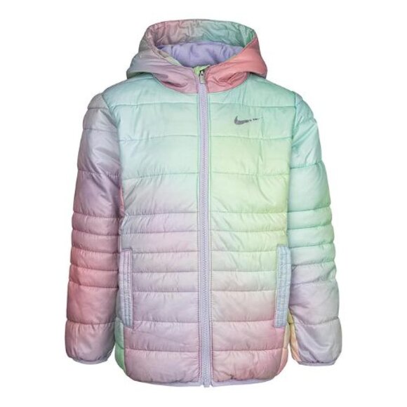 Nike Other - Nike Girl's Just Do It Printed Puffer Jacket Winter Coat Size 6 6/M 5-6 Years